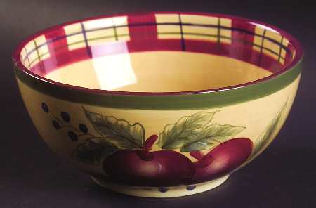 Apple Tartan Soup/Cereal Bowl