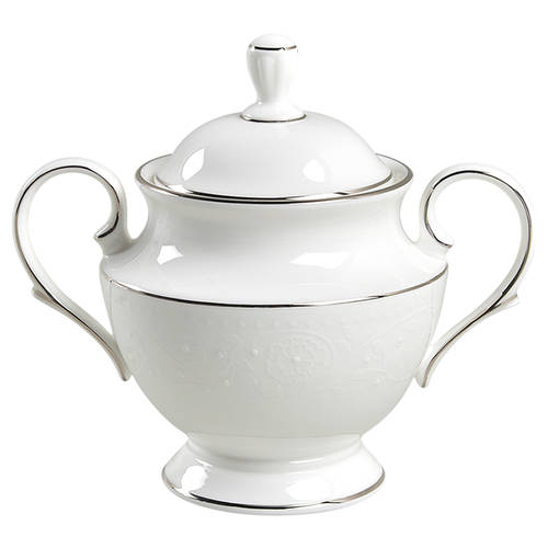 Floral Veil Sugar Bowl & Lid