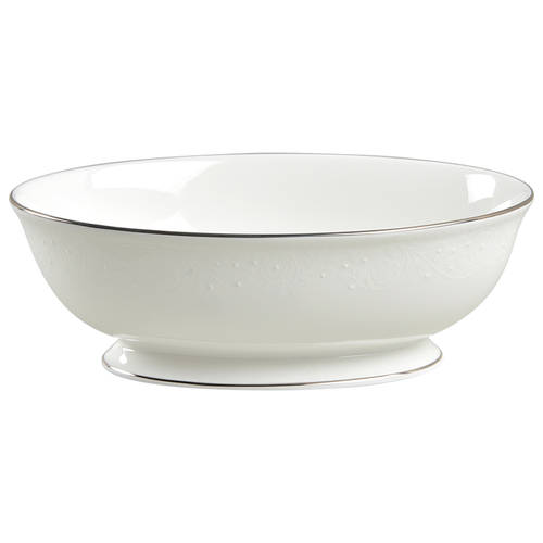 Floral Veil 9" Oval Vegetable Bowl