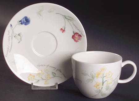 Artist Sketchbook Flat Cup & Saucer Set