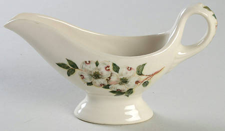 Dogwood (No Trim) Individual Gravy Boat
