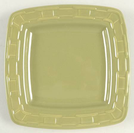Woven Traditions Sage Square Luncheon Plate