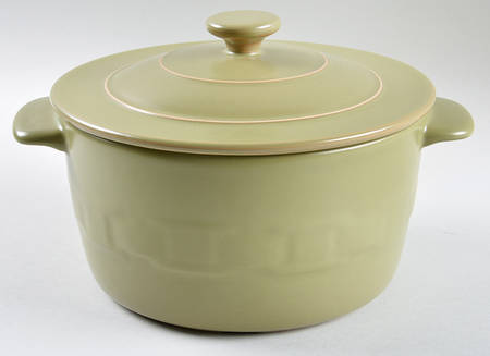 Woven Traditions Sage 2 Qt Round Covered Casserole