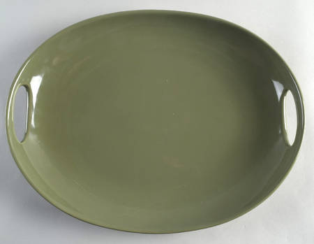 Woven Traditions Sage 14" Oval Handled Tray