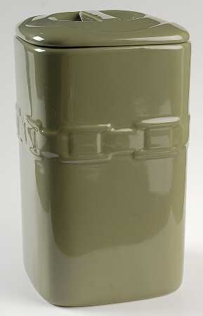 Woven Traditions Sage Large Square Canister & Lid