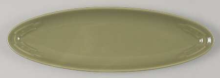 Woven Traditions Sage 12" Oval Narrow Tray