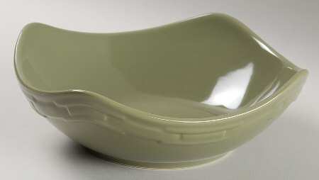 Woven Traditions Sage Medium Ripple Bowl