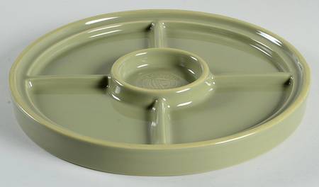 Woven Traditions Sage Divided Plate for 8-in-1 Entertainer Set