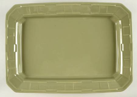 Woven Traditions Sage 17" Rectangular Serving Platter by Longaberger