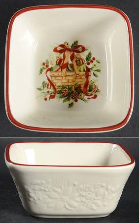 Nature's Garland 5" Square Vegetable Bowl