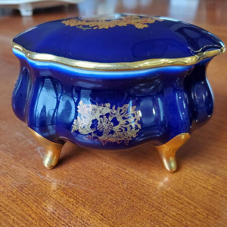 Marquise Trinket Box with Lid