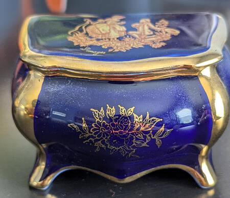 Marquise Trinket Box with Lid