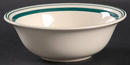 Cafe Stripe Green Coupe Cereal Bowl