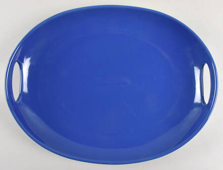 Woven Traditions Cornflower 15" Oval Serving Platter
