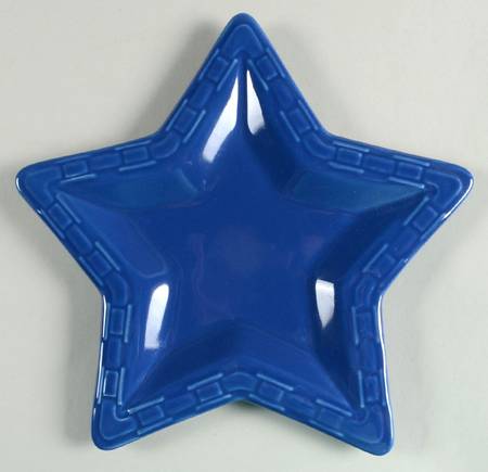 Woven Traditions Cornflower 10" Star Shaped Plate