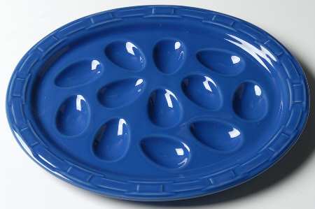 Woven Traditions Cornflower Deviled Egg Platter by Longaberger