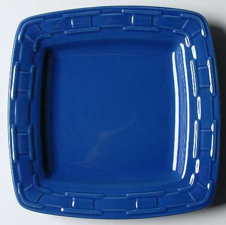 Woven Traditions Cornflower Square Luncheon Plate