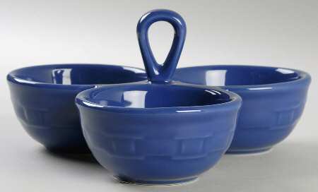 Woven Traditions Cornflower 3-Part Relish
