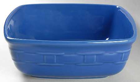 Woven Traditions Cornflower 8" Square Vegetable Bowl
