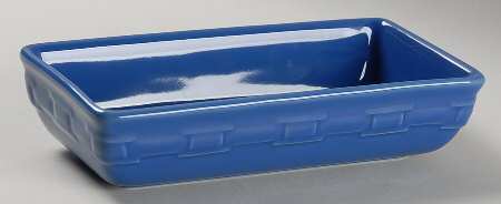 Woven Traditions Cornflower 8" Rectangular Vegetable Bowl