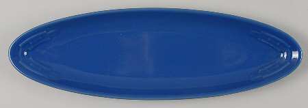 Woven Traditions Cornflower 12" Oval Narrow Tray