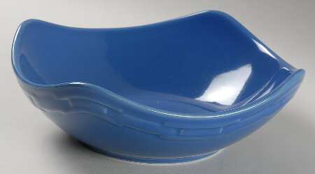 Woven Traditions Cornflower Medium Ripple Bowl