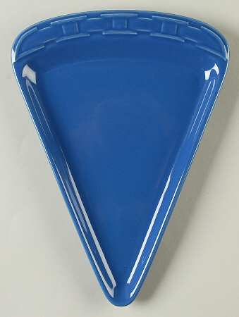 Woven Traditions Cornflower Pizza Slice Plate