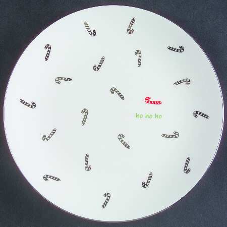 Merry and Bright Silhouette Dessert/Pie Plate