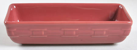 Woven Traditions Paprika 8" Rectangular Vegetable Bowl