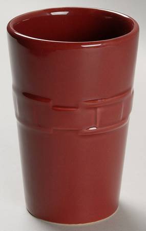 Woven Traditions Paprika China Bathroom Tumbler