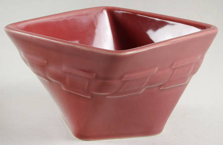 Woven Traditions Paprika 5" Square Vegetable Bowl