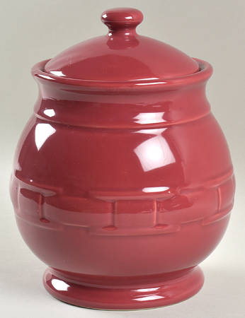 Woven Traditions Paprika Medium Canister & Lid