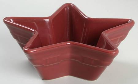 Woven Traditions Paprika Star Shaped Bowl