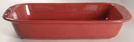 Woven Traditions Paprika 15" Rectangular Baker by Longaberger