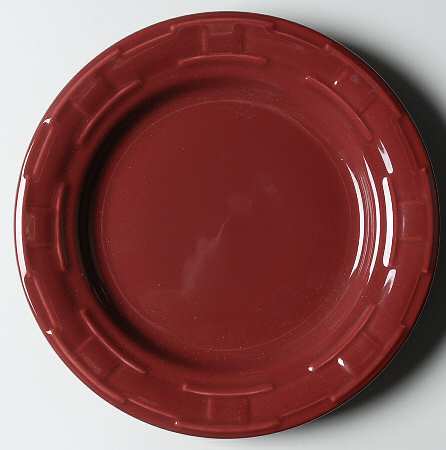 Woven Traditions Paprika Luncheon Plate