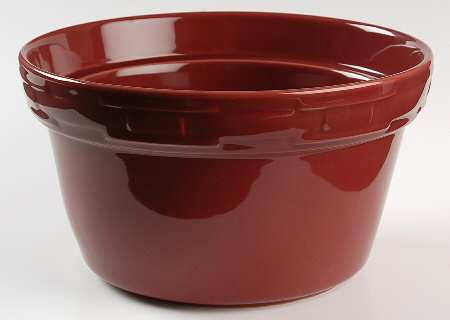 Woven Traditions Paprika 2 Qt Round Covered Casserole No Lid