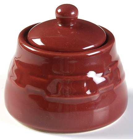 Woven Traditions Paprika Sugar Bowl & Lid