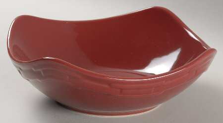 Woven Traditions Paprika Medium Ripple Bowl