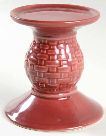 Woven Traditions Paprika 5" Pillar Candleholder