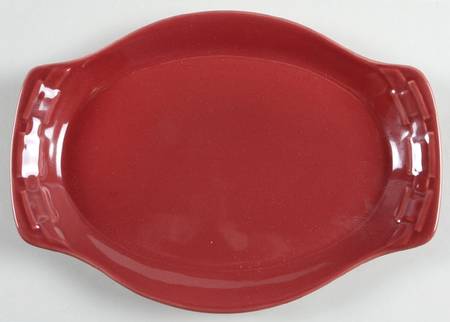 Woven Traditions Paprika 15" Oval Serving Platter