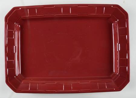 Woven Traditions Paprika 17" Rectangular Serving Platter
