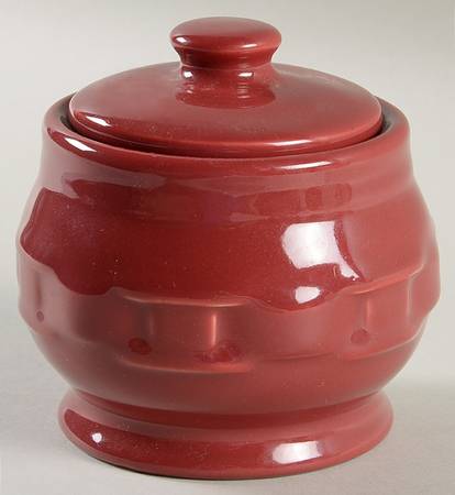 Woven Traditions Paprika Sugar Bowl & Lid