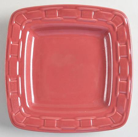 Woven Traditions Paprika Square Bread & Butter Plate