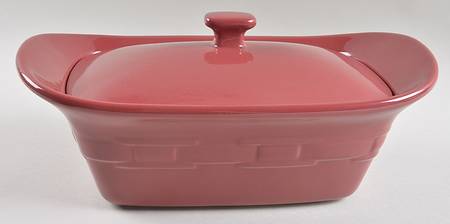Woven Traditions Paprika 1.5 Quart Rectangular Covered Casserole