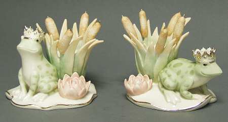 Frog Prince Collection Figural Candlestick - Set of 2