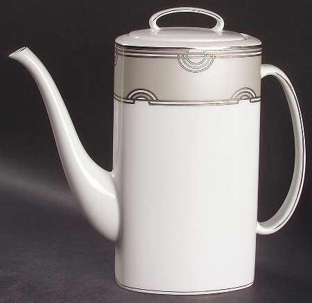 Corona Grove Platinum Coffee Pot & Lid