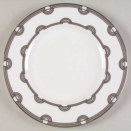 Corona Grove Platinum Accent Luncheon Plate