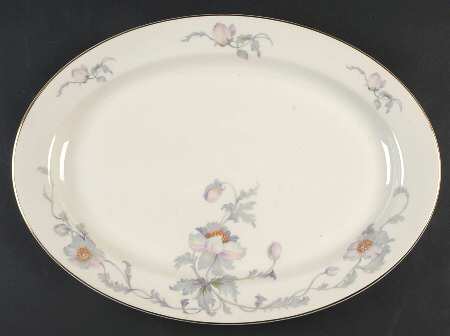 Pastelle (Cream Background) 16" Oval Serving Platter by Lexington