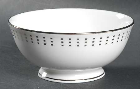 Herald Square Platinum Fruit/Dessert (Sauce) Bowl by Lenox