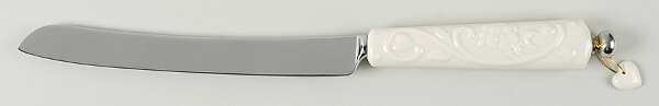 Floating Hearts Cake Knife/Server with Stainless Blade